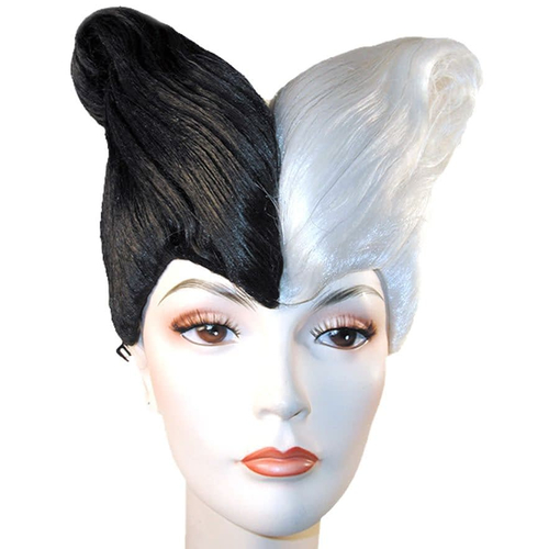 Black/White Combo Wig