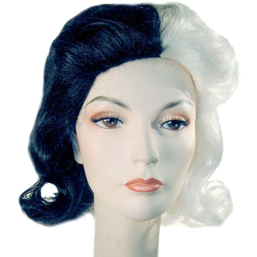 Black White Combo Wig