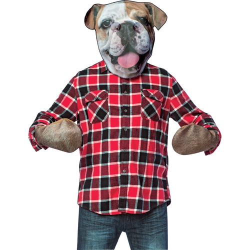 Bull Dog Head With Paws