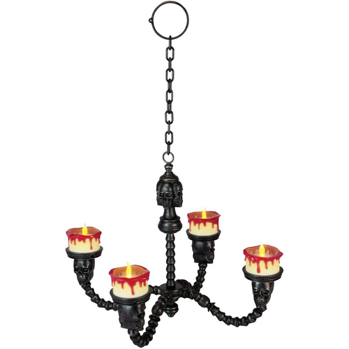 Chandelier Lighted Black