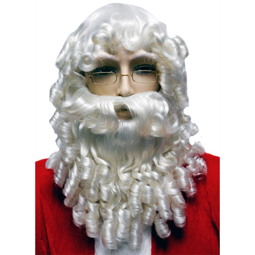 Curly Santa Set White