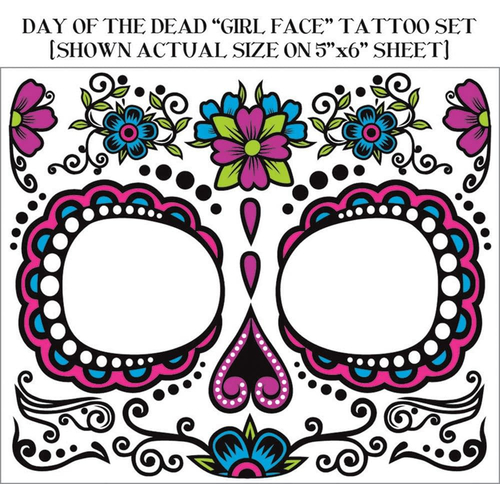 Day Of The Dead. Face Tattoo