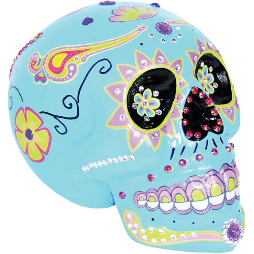 Day Of The Dead Skull Blue