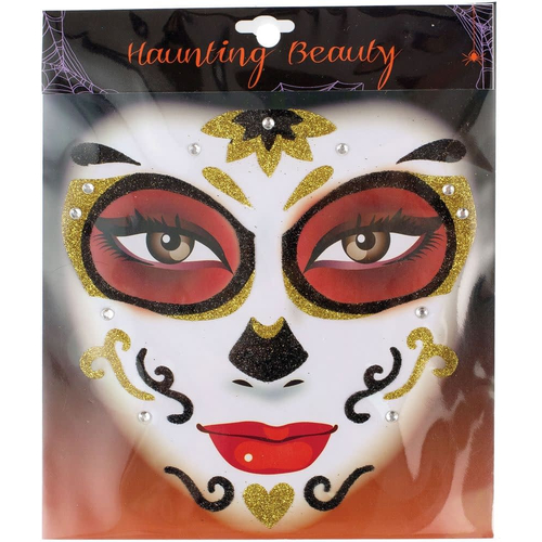 Face Art Gold Heart