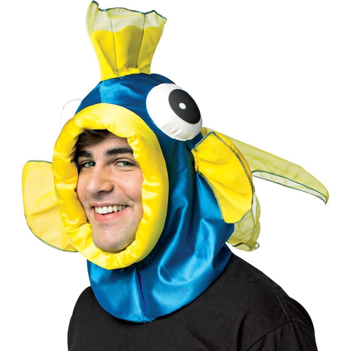 Fish Open Face Headpiece Blue