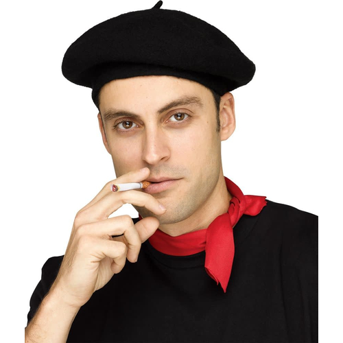 French Beret Black
