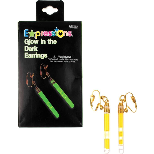 Green Earrings Glow In Dark