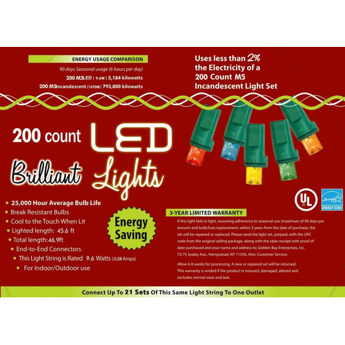 Holiday Lights 200 L M5 Multi