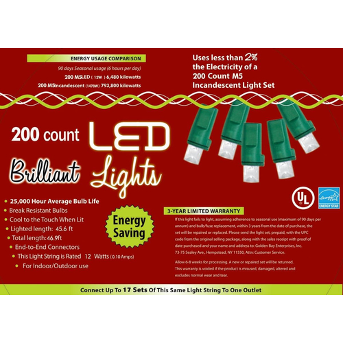 Holiday Lights 200 L M5 Pure White