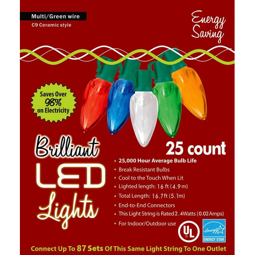 Holiday Lights Ceramic Style