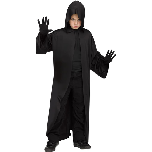 Hooded Robe Black Child