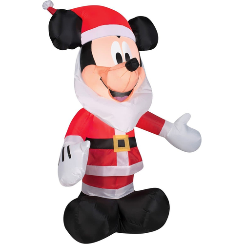 Airblown Mickey With Santa Beard