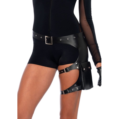 Belt With Garter Pocket