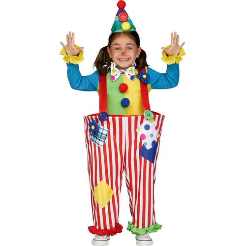 Crazy Clown Child Costume