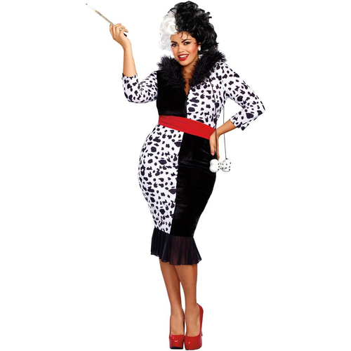 Dalmation Queen Adult Plus Costume