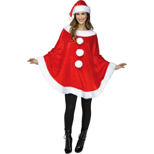 Santa Poncho Adult