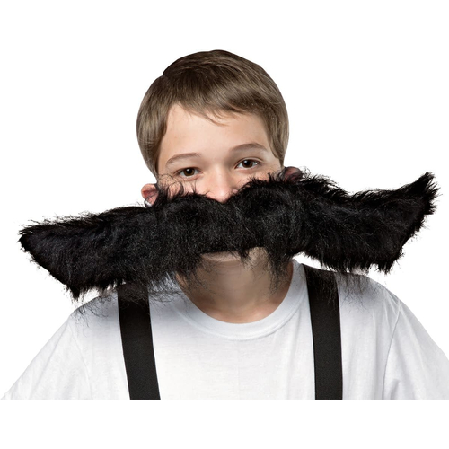Super Mustache Black 20 inches