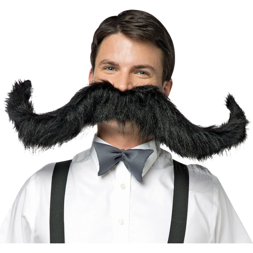 Super Mustache Black 30 inches