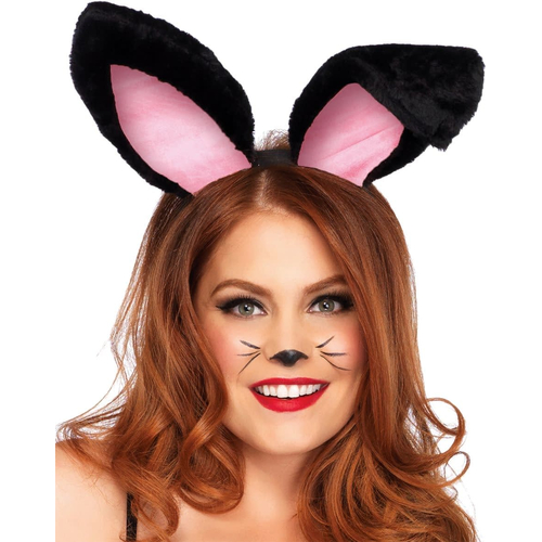 Bunny Ears Plush Black