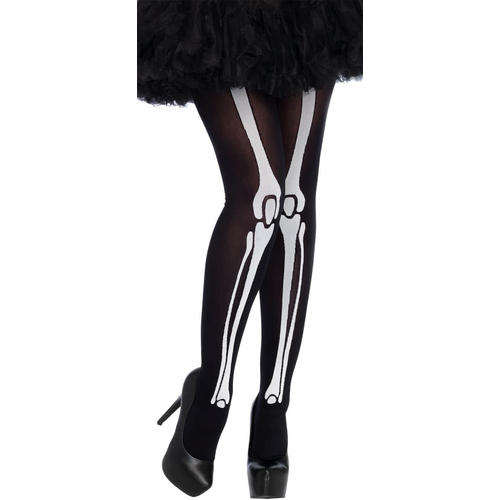 Skeleton Ptinted Bone Tights
