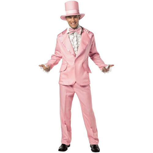 70' S Man Adult Costume Pink