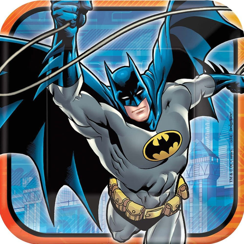 Batman Square Plate 9In