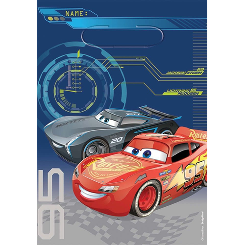 Disney Cars 3 Loot Bags 8 Pack