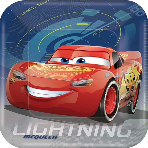 Disney Cars 3 Sq Plate 9