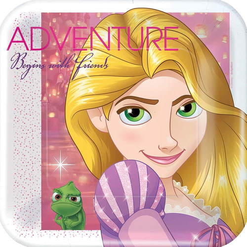 Disney Rapunzel Sq Plates