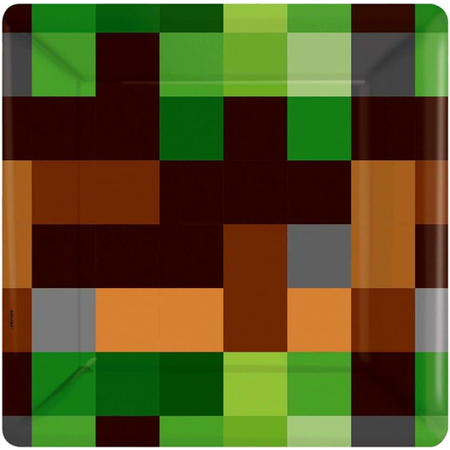 Minecraft Sq Plates 7In