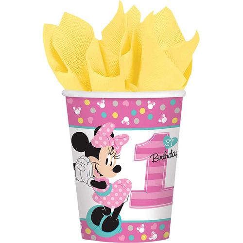 Minnie 1St Cups 9Oz 8 Pack