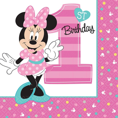 Minnie 1St Lunch Napkins