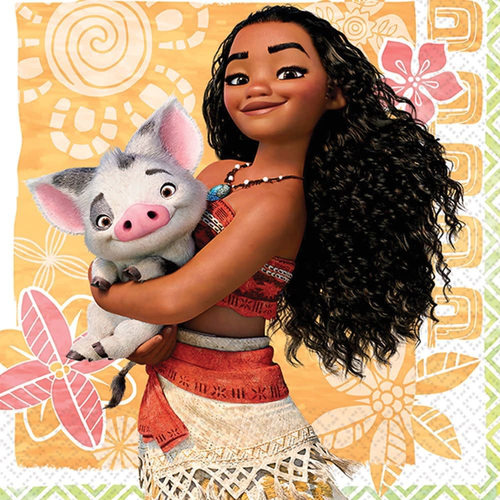 Moana Bev Napkins 16 Pack