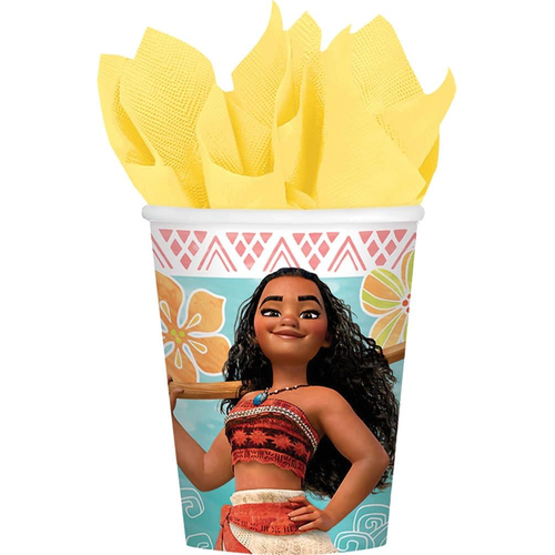 Moana Cups 9Oz 8 Pack