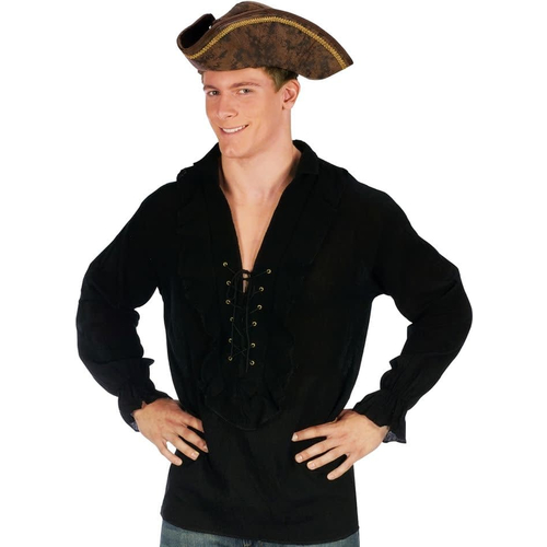 Pirate Shirt Black Adult