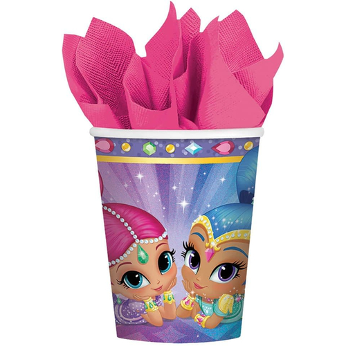 Shimmer Shine Cups 9Oz 8 Pack