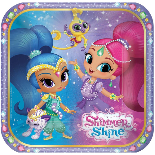 Shimmer Shine Sq Plates 7I