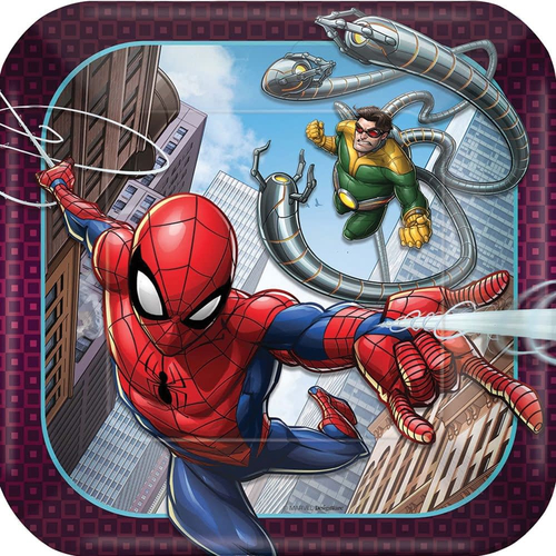 Spider Man 7In Plates