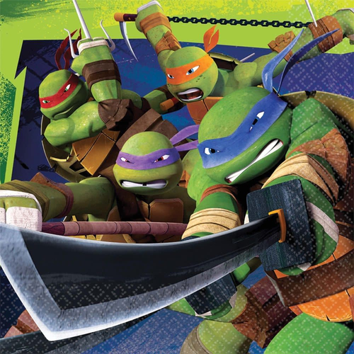 Tmnt Lunch Napkins 16 Pack