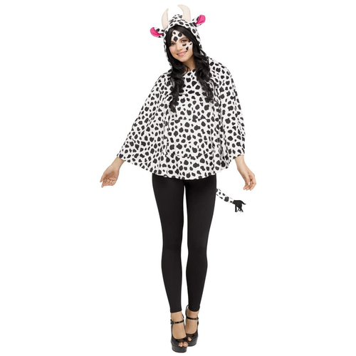 Hooded Poncho Cow