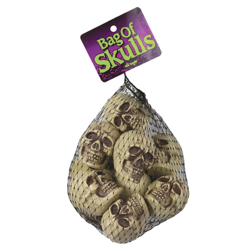 Skulls in a net - Halloween props