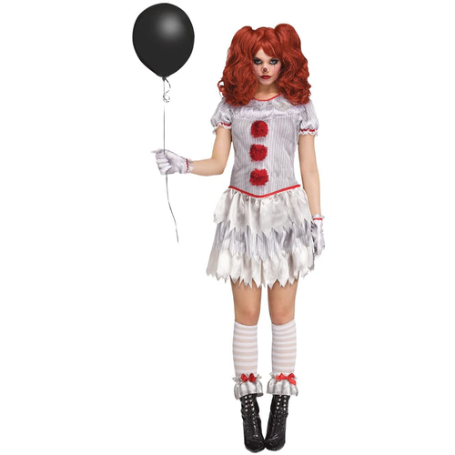 Women Sexy Evil Circus Clown Costume