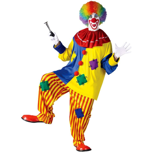 Colorful Clown Adult Costume
