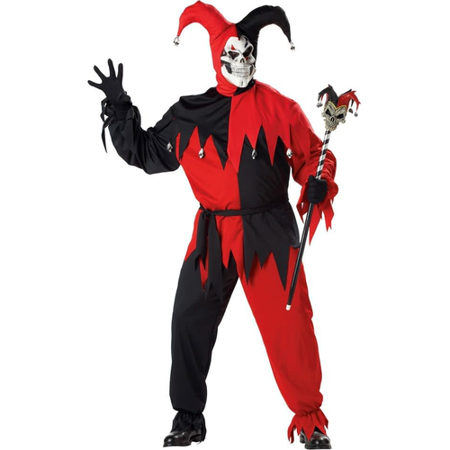 Evil Jester Adult Plus Costume