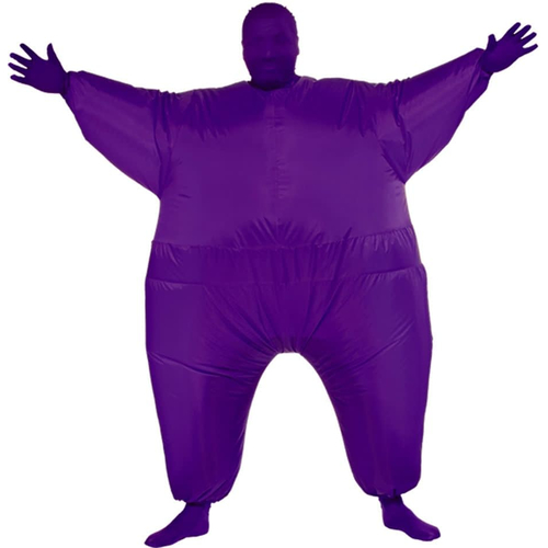 Inflatable Skin Suit Purple Adult