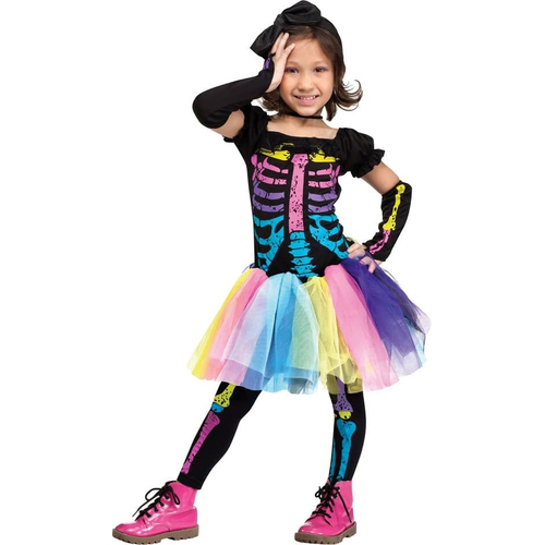 Punky Skeleton Toddler Costume