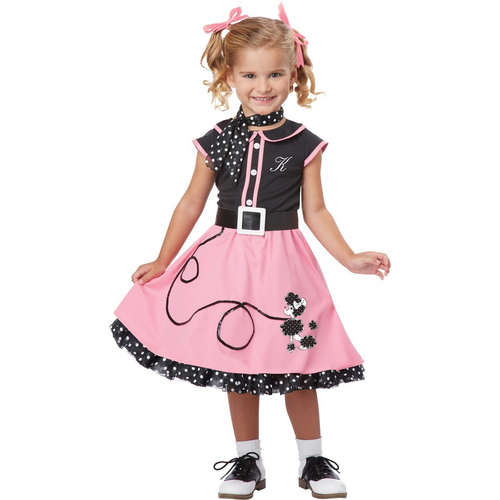 50'S Girl Child Costume