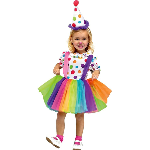 Rainbow Clown Child Costume