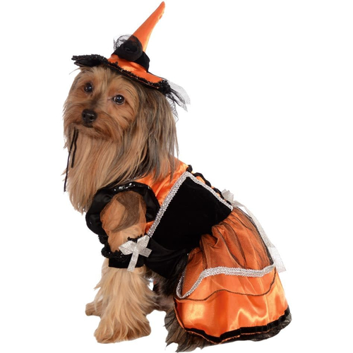 Orange Witch Pet Costume