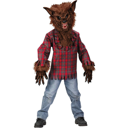 Plaid Werewolf Child Costume